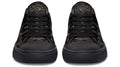 Dead Rose Pattern Black Lowtop Sneaker