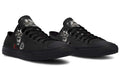 Lion and Rose Black Lowtop Sneaker