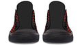 Barbell Pattern Black Lowtop Sneaker