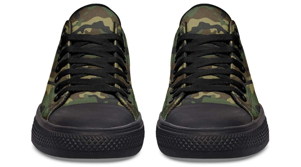 Military Camo Pattern Lowtop Sneaker