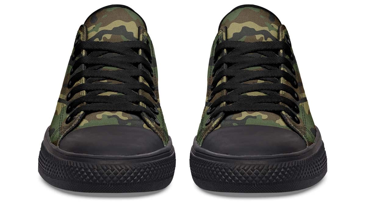 Military Camo Pattern Lowtop Sneaker