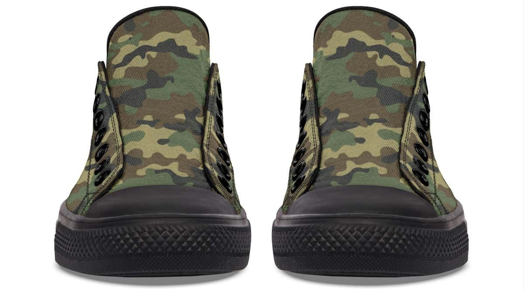 Military Camo Pattern Lowtop Sneaker
