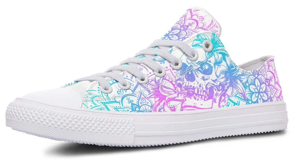 Lily Flower Skull Lowtop Sneaker