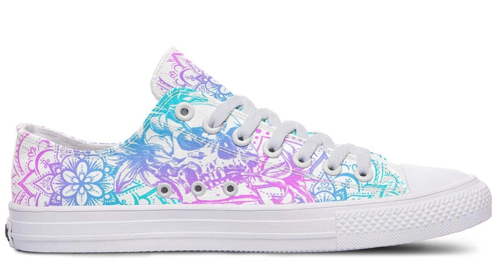 Lily Flower Skull Lowtop Sneaker