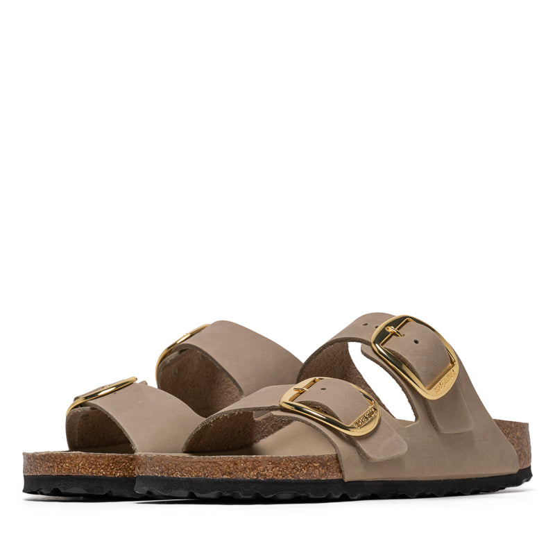 Women's Birkenstock Arizona Big Buckle Oiled Leather - Tobacco Brown