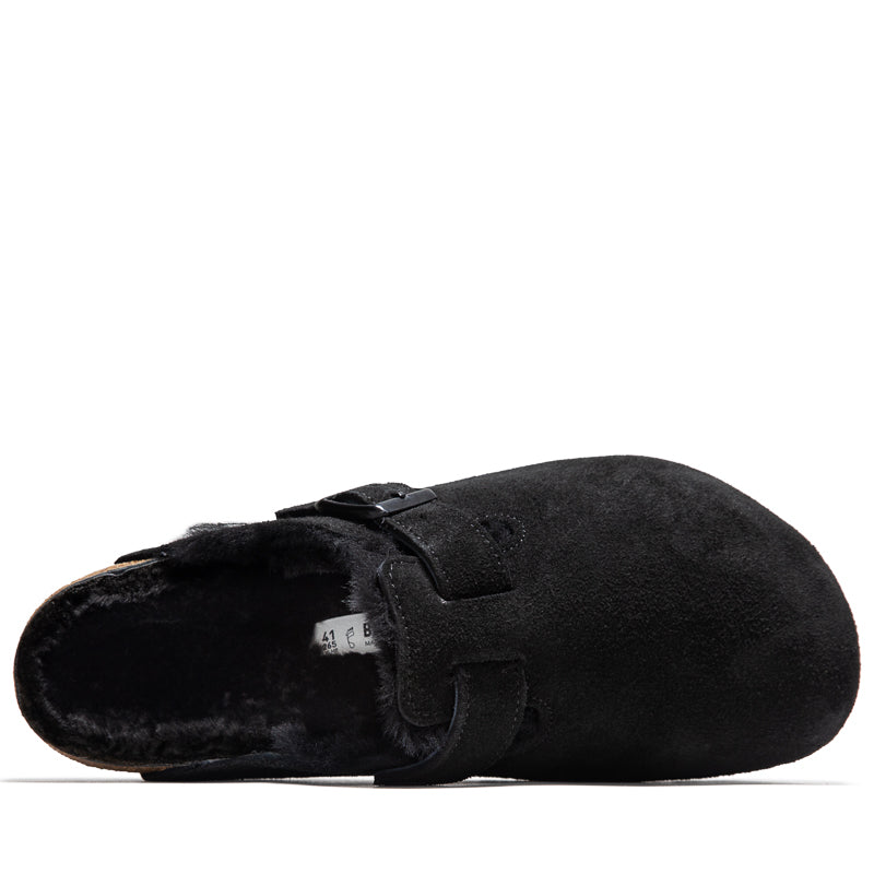 Birkenstock Boston Shearling Suede - Black