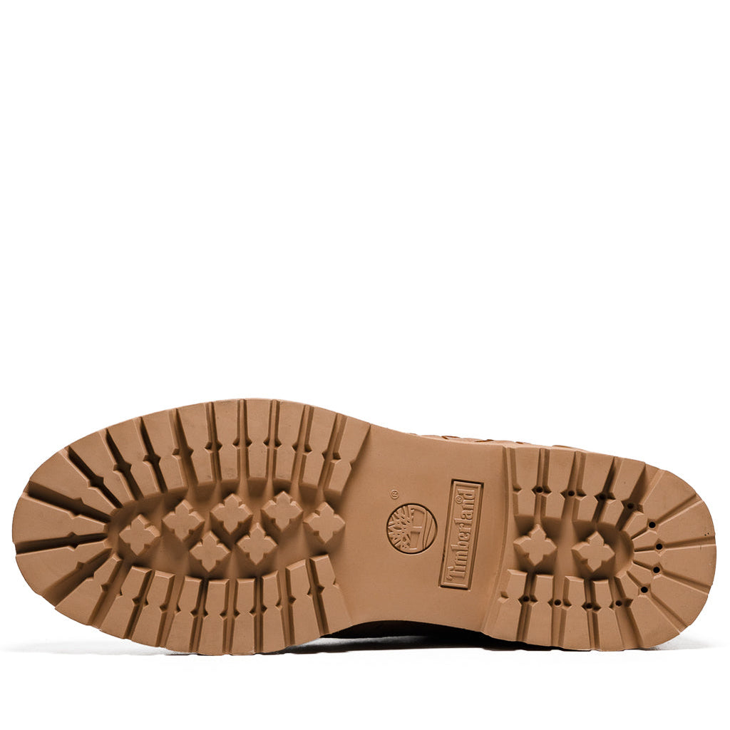 Timberland Textured Premium 6 Lace Up Boot Medium Beige Full Grain