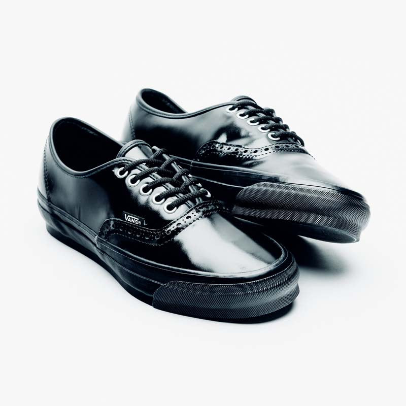 Vans OTW Authentic 44 Siped Vibram - Gloss Leather Brogue Black