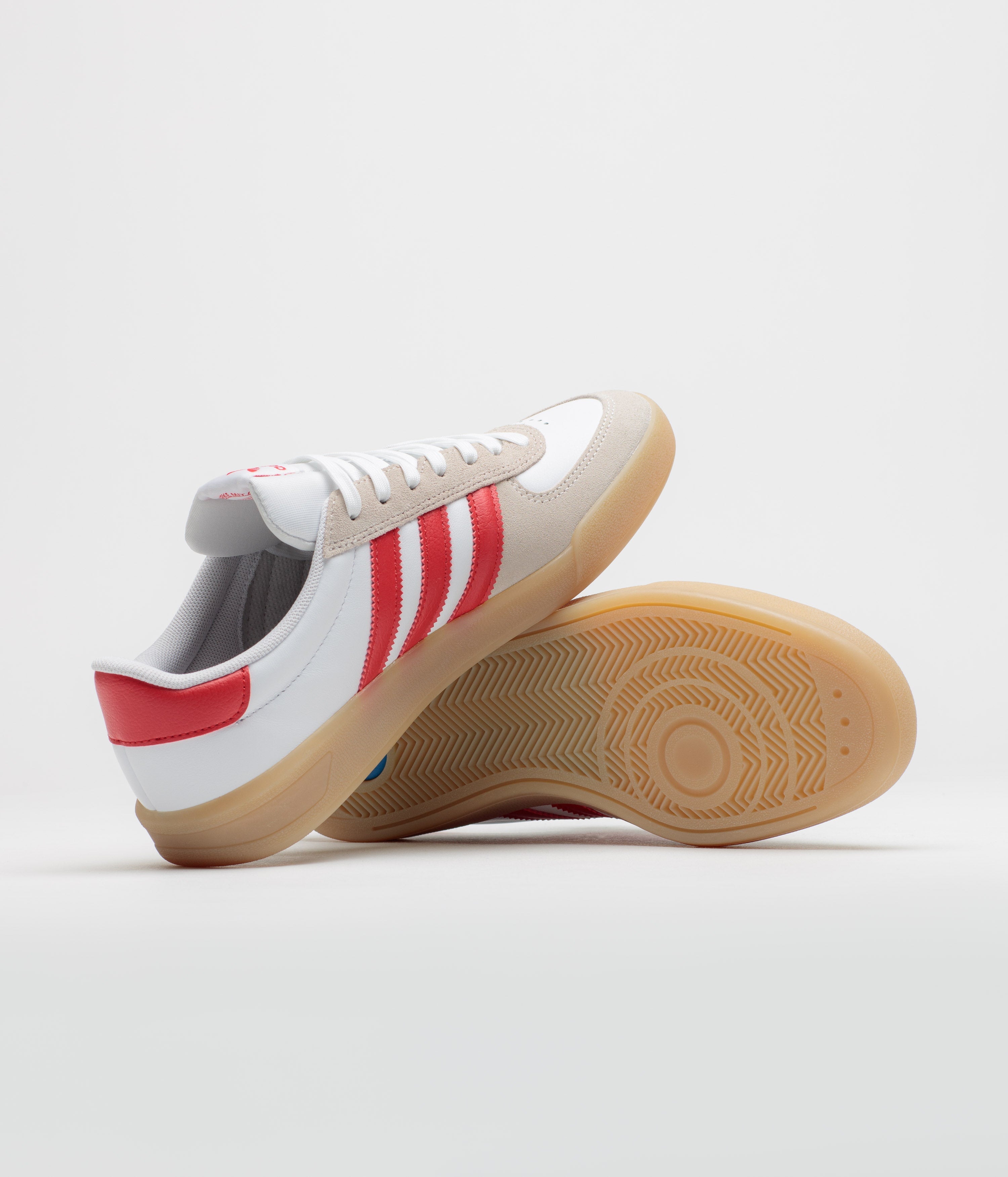 Adidas Glenburn Shoes - FTWR White / Better Scarlet / Gum 3