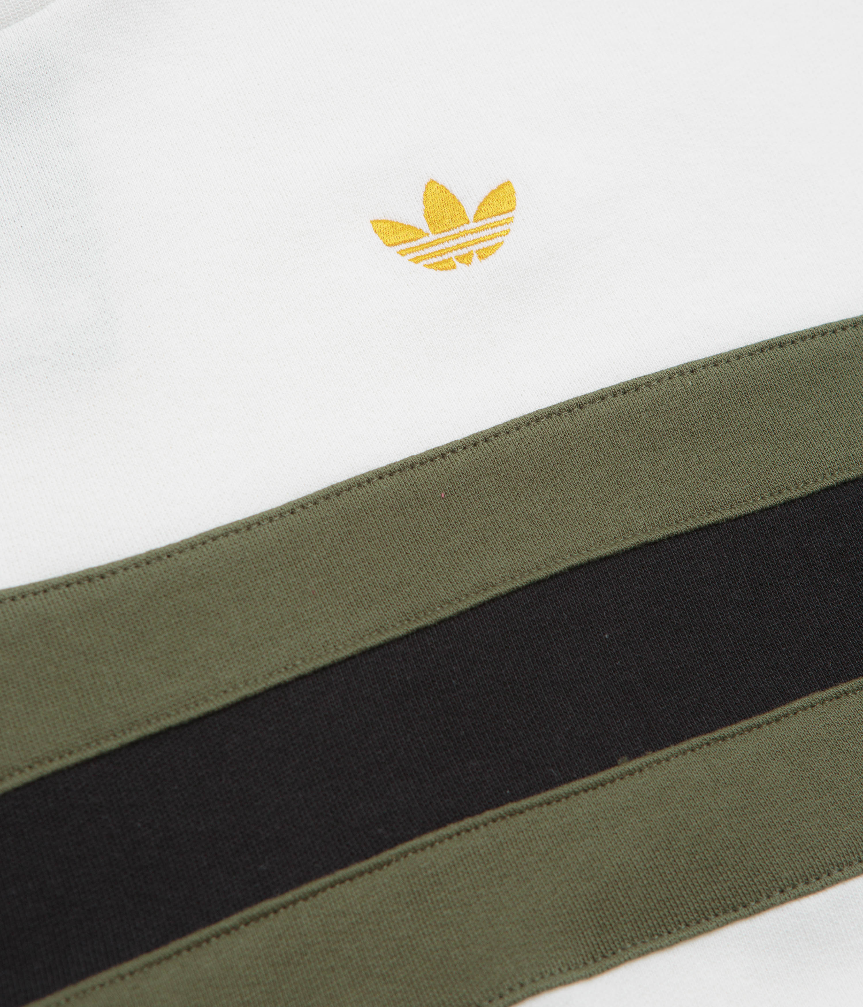 Adidas OG Crewneck Sweatshirt - Core White / Olive Strata / Black