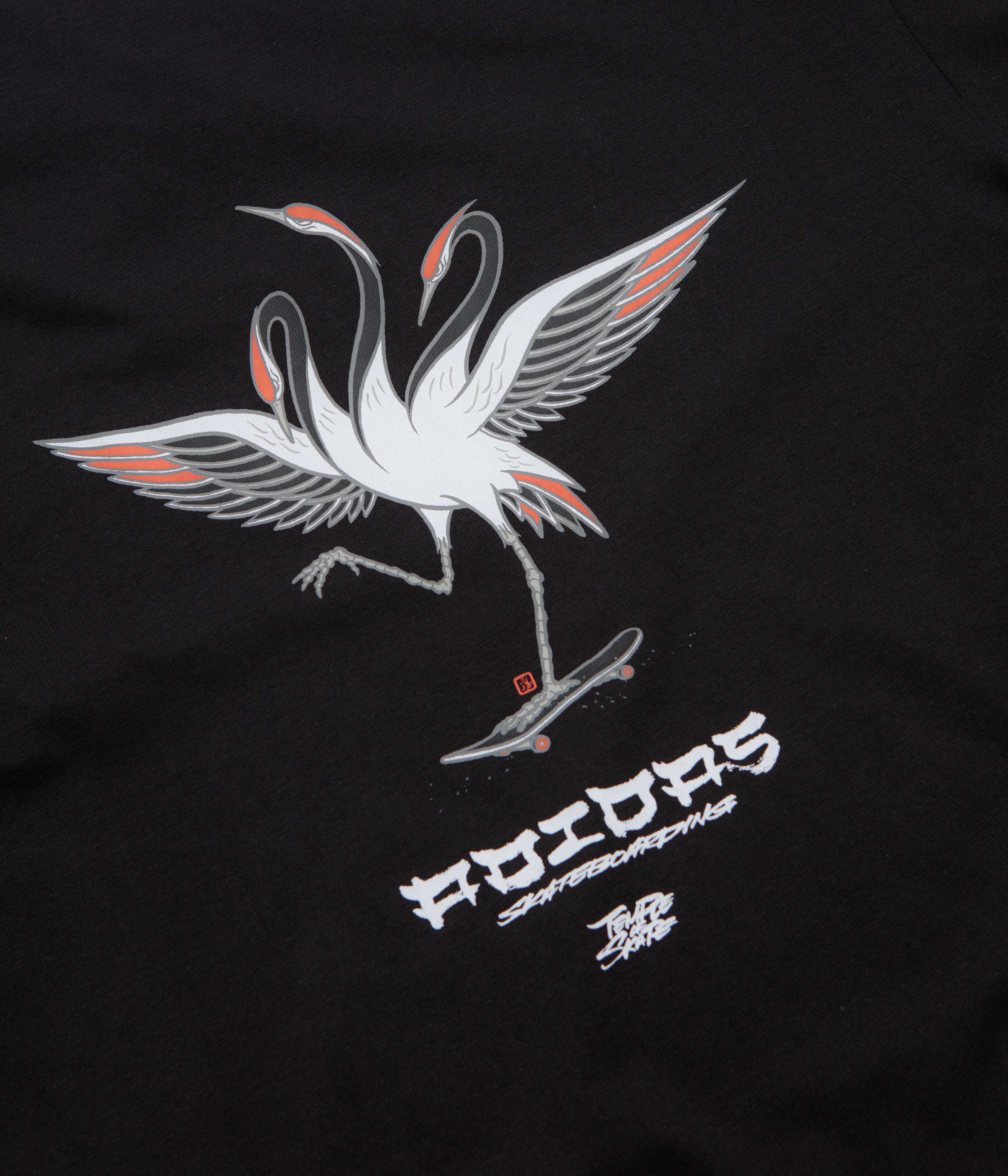 Adidas Temple Of Skate Crane T-Shirt - Black