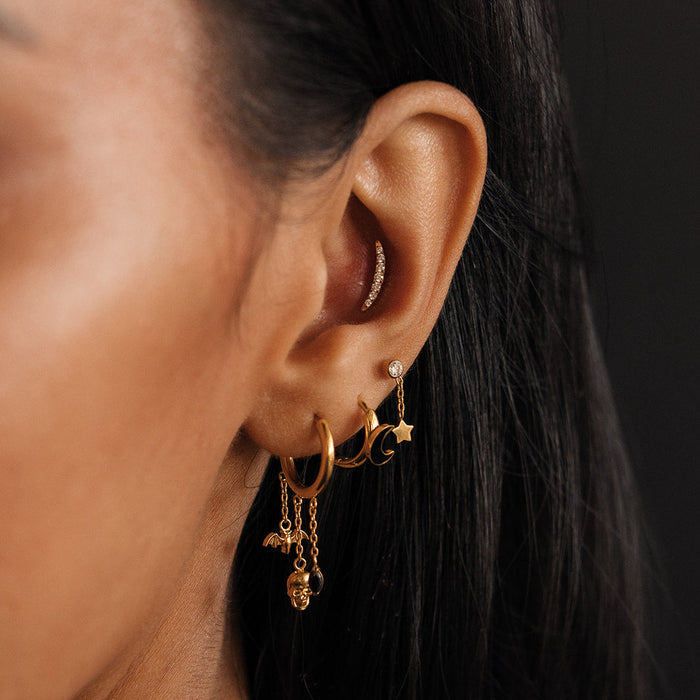 After Dark Charm Hoops