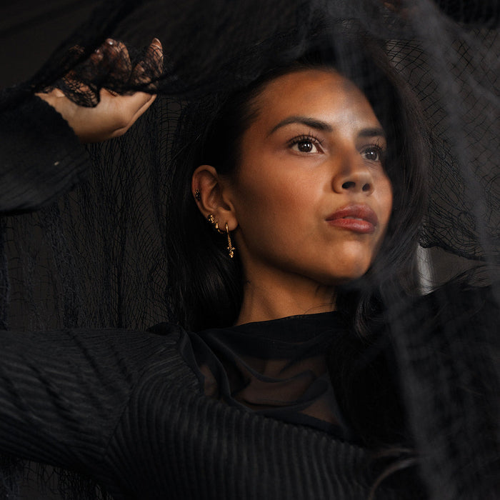 After Dark Charm Hoops