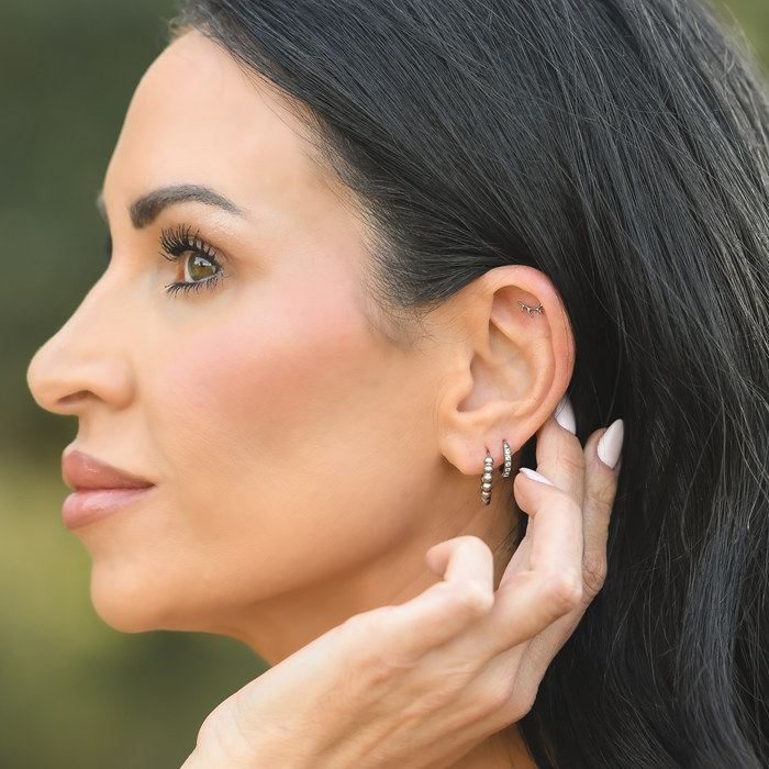 Antler Flat Back Stud (left)