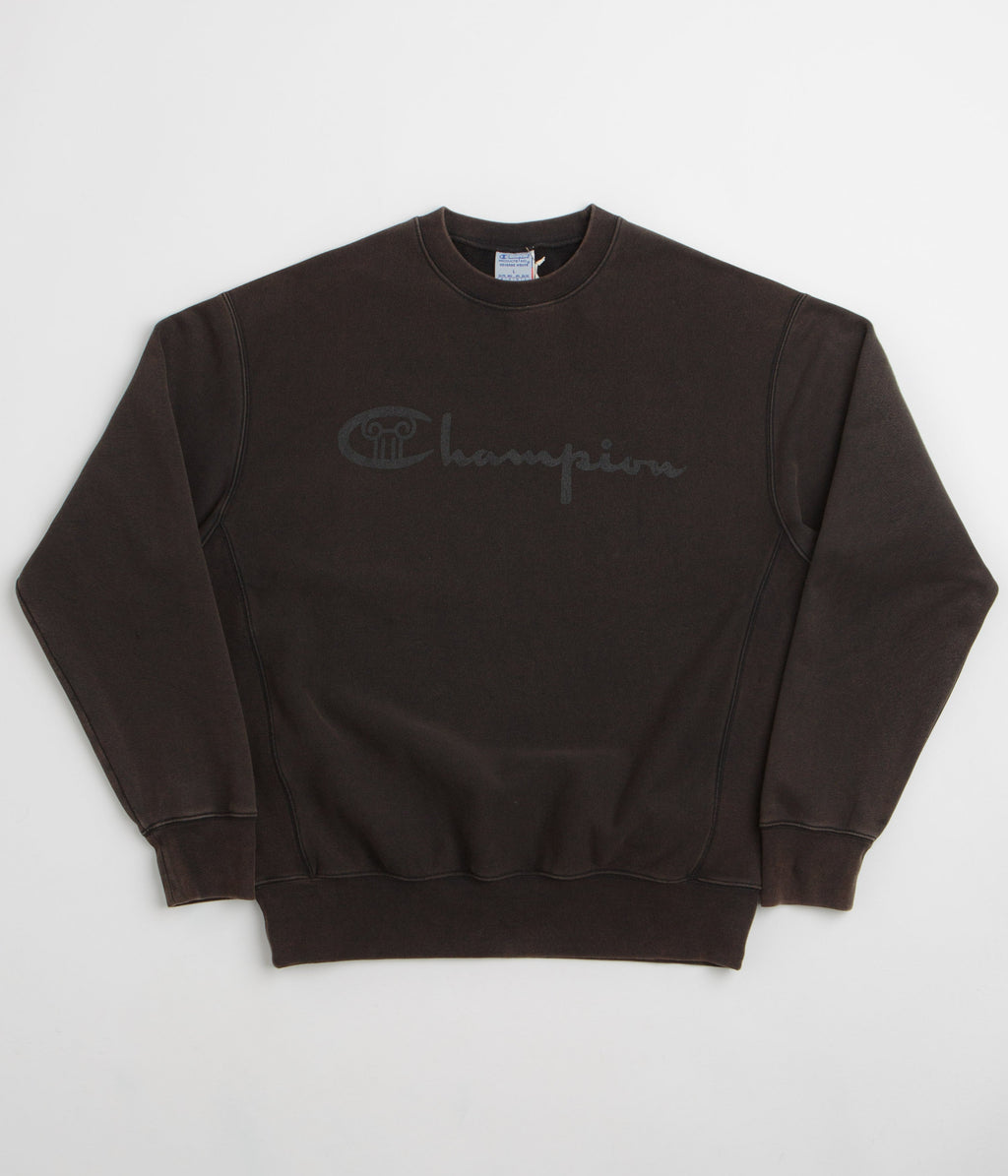 Champion x Aries Decentralised Crewneck Sweatshirt - Black