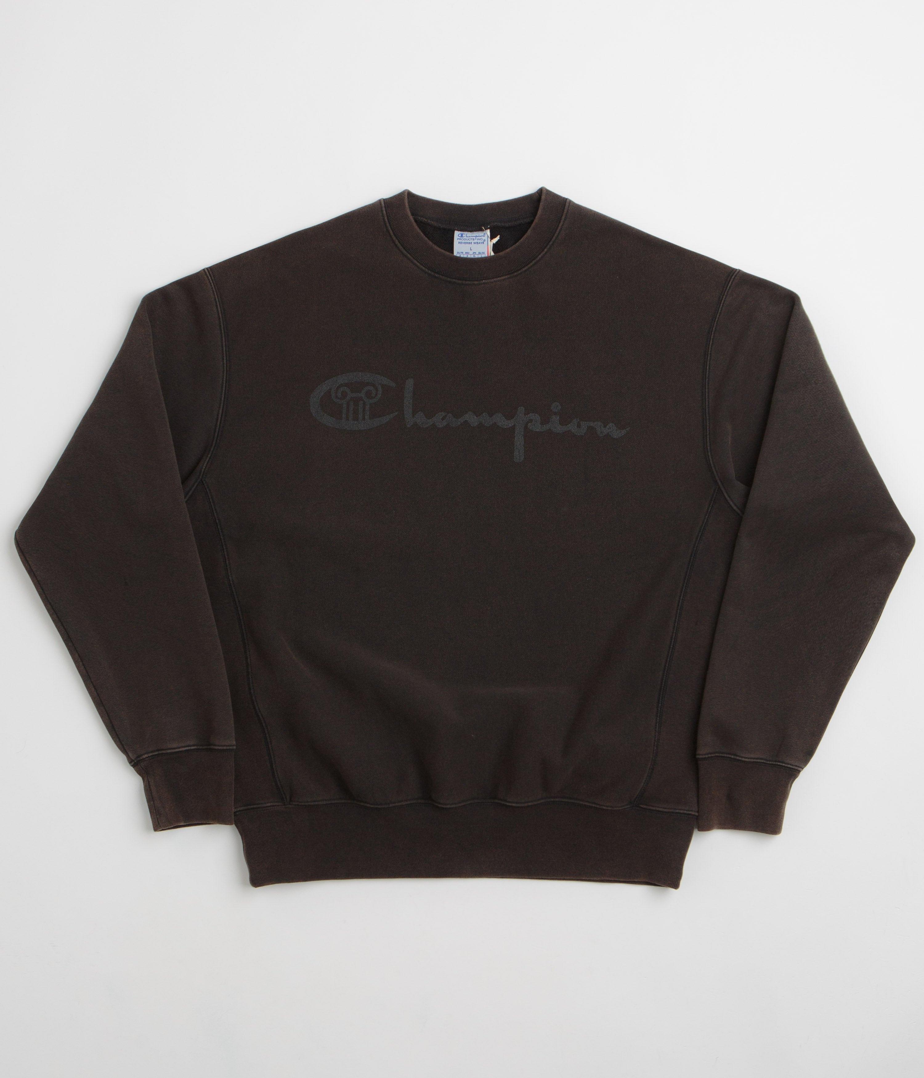 Champion x Aries Decentralised Crewneck Sweatshirt - Black