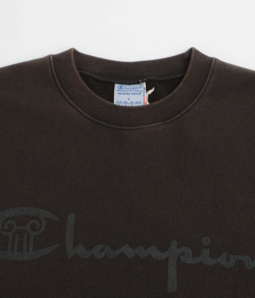 Champion x Aries Decentralised Crewneck Sweatshirt - Black