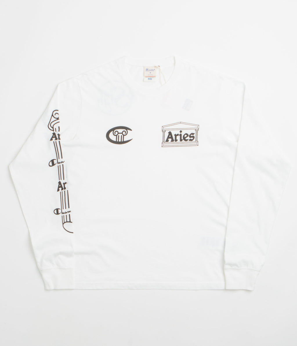 Champion x Aries Stars Long Sleeve T-Shirt - White