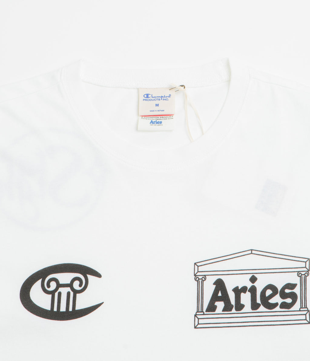 Champion x Aries Stars Long Sleeve T-Shirt - White
