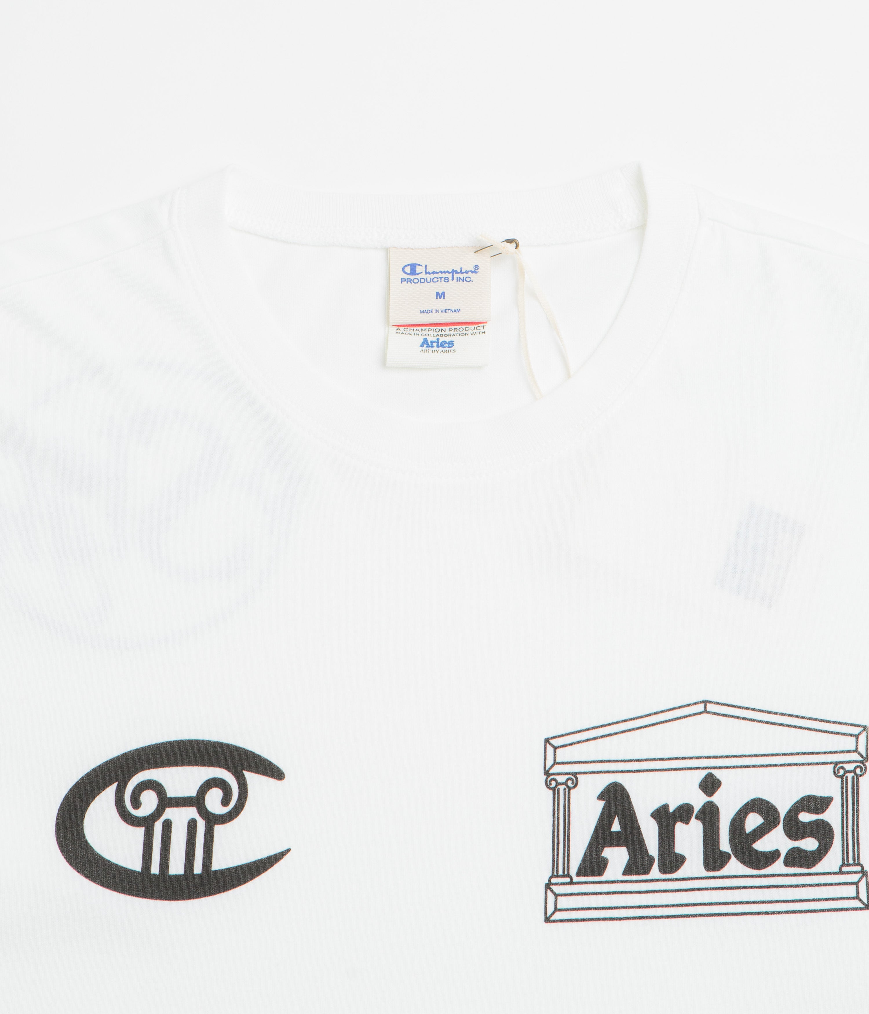 Champion x Aries Stars Long Sleeve T-Shirt - White