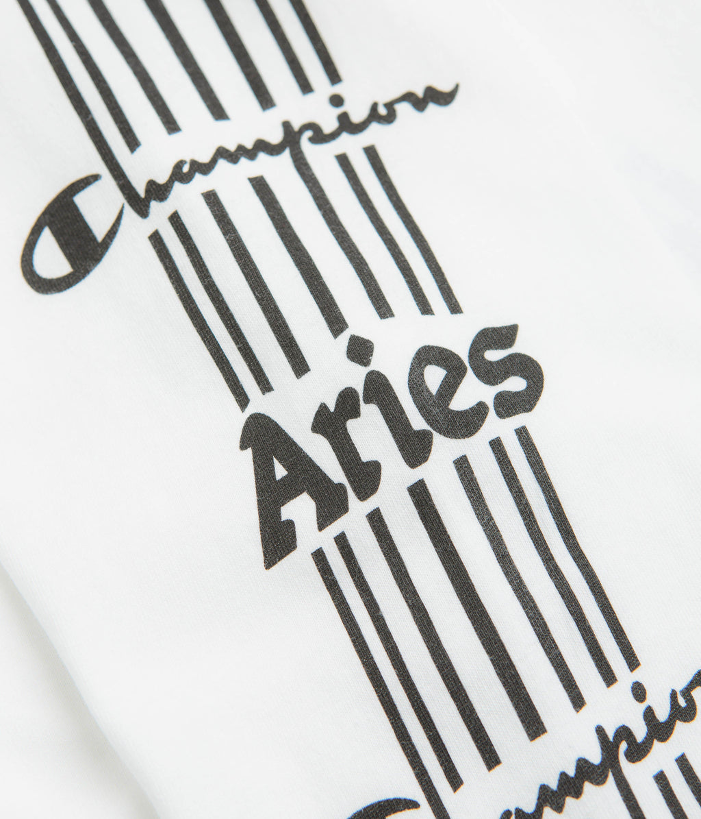 Champion x Aries Stars Long Sleeve T-Shirt - White