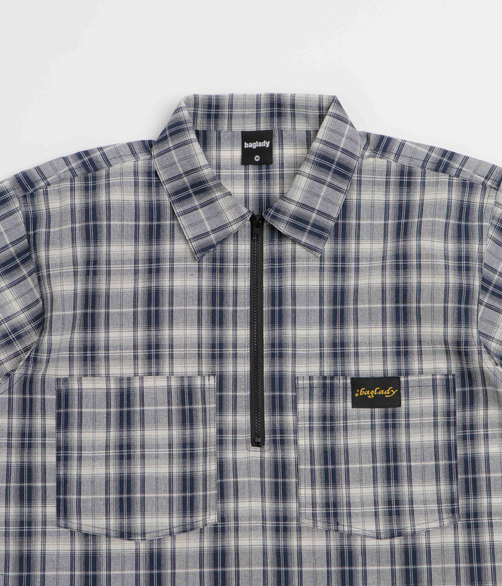 Baglady Workwear Polo Shirt - Dark Plaid