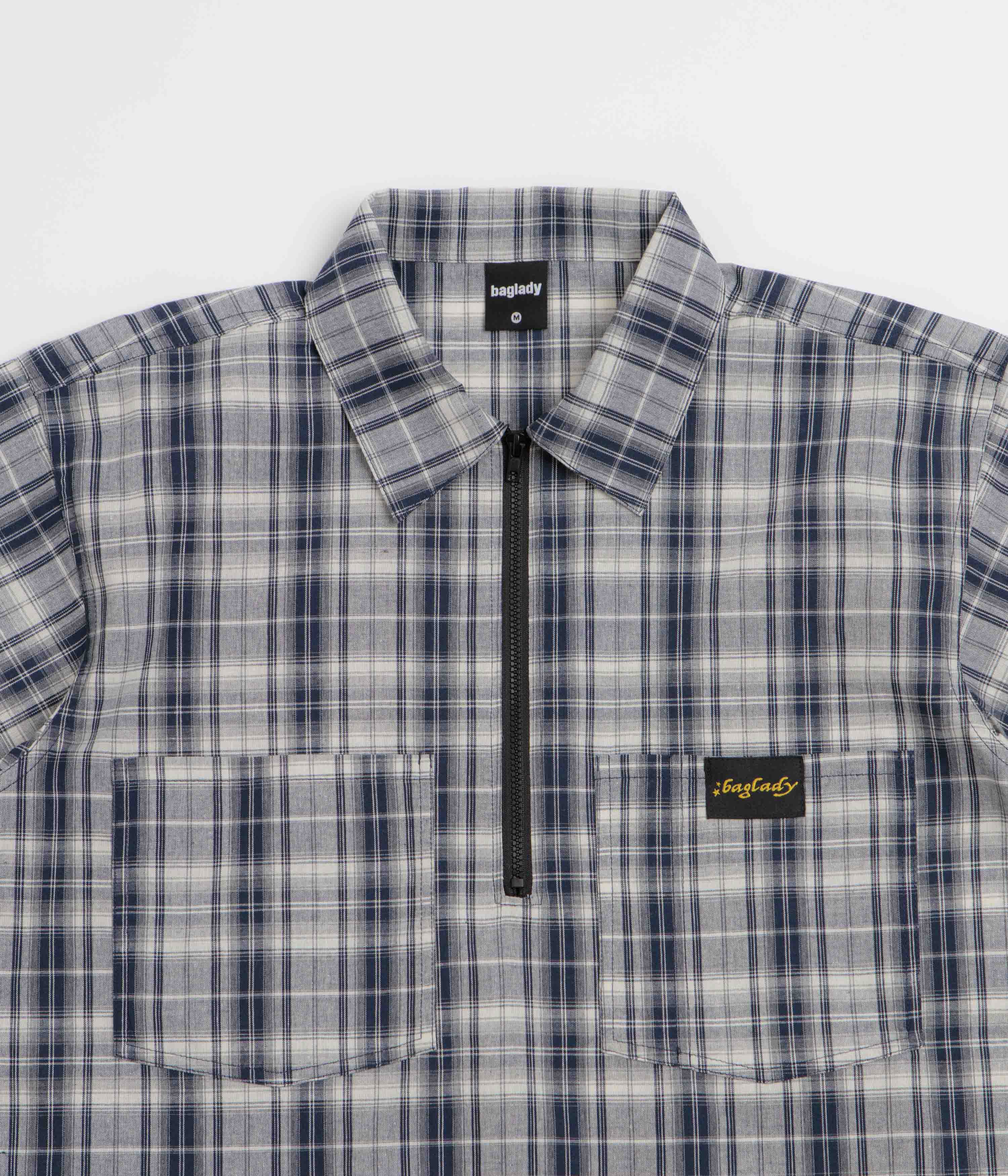 Baglady Workwear Polo Shirt - Dark Plaid