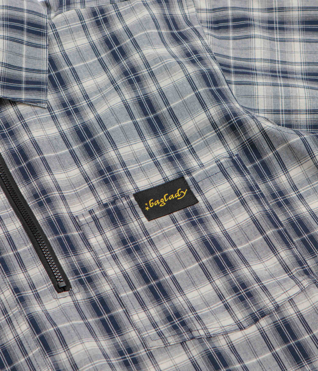 Baglady Workwear Polo Shirt - Dark Plaid