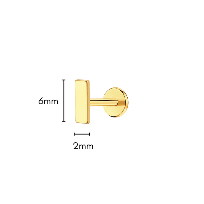 Bar Flat Back Stud