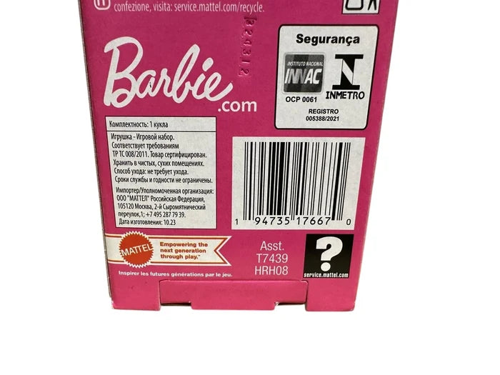 Barbie Mattel Anziehpuppe mit schwarzem Haar und dunkler Hautfarbe, Herkunft-Aussehen Afrika