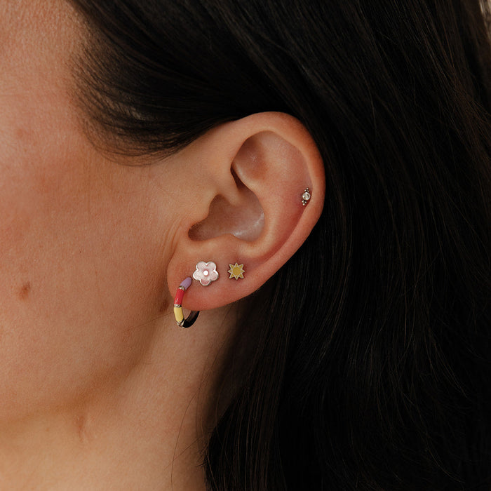 Beaded Halo Flat Back Stud