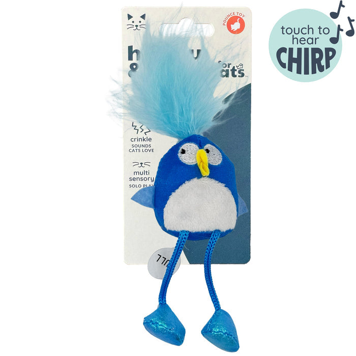 Packaged Bluebird Chirpy Cat Toy.