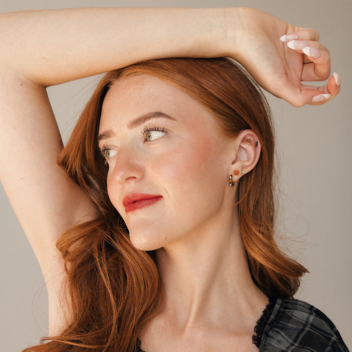 Boo Crew Enamel Hoops