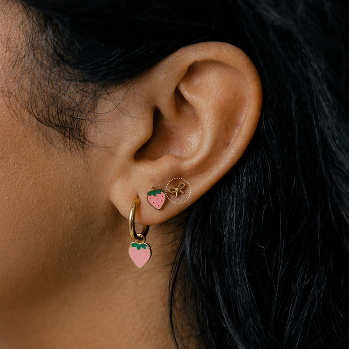 Bow Flat Back Stud