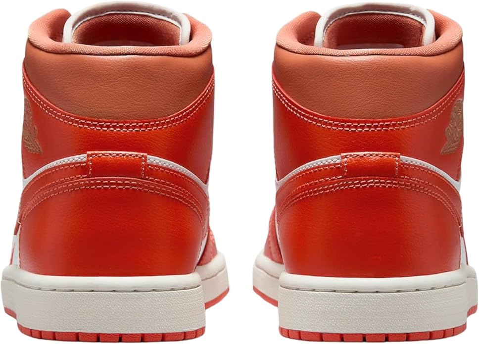 Women's Jordan 1 Mid Summit White/Cosmic Clay (BQ6472 108)