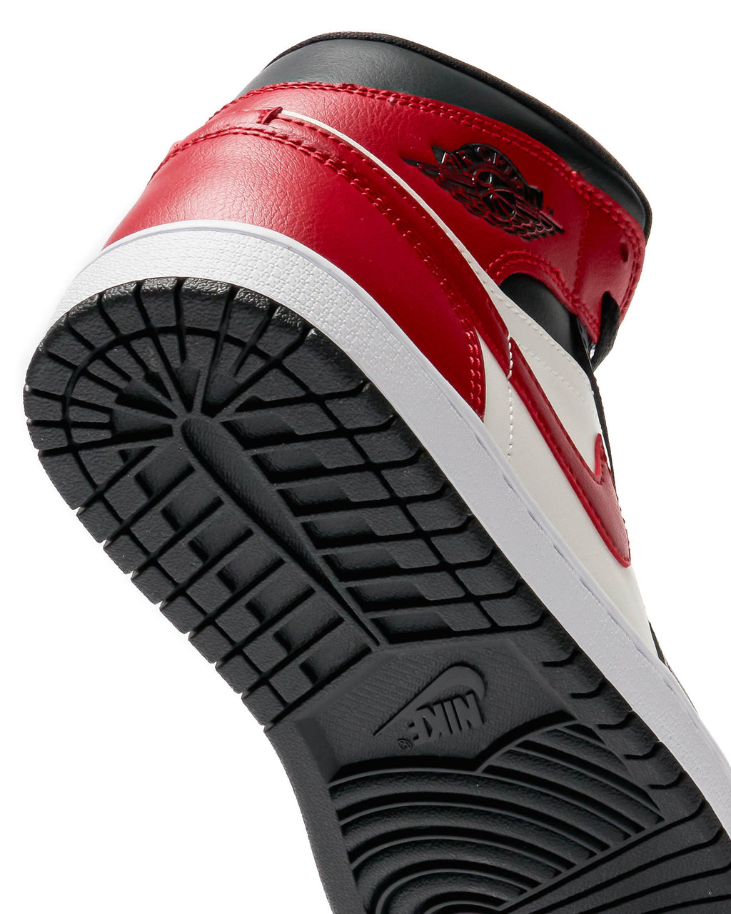 Women's Air Jordan 1 Mid Sail/Gym Red-Off Noir-White (BQ6472 160)
