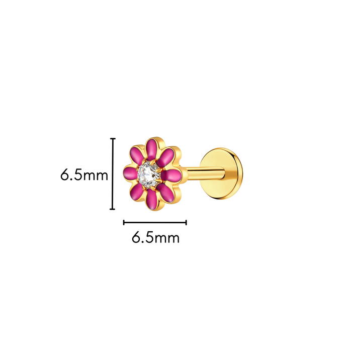 Bright Bloom Flat Back Stud
