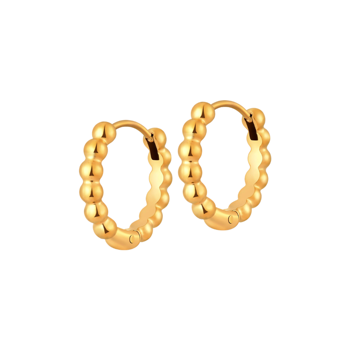 Bubble Bead Hoops