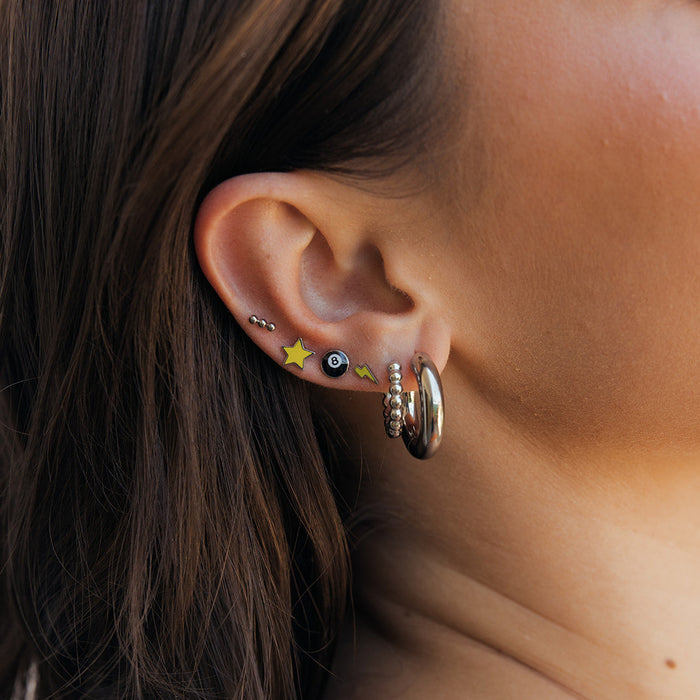 Bubble Bead Hoops