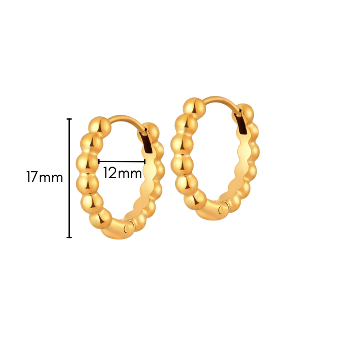 Bubble Bead Hoops