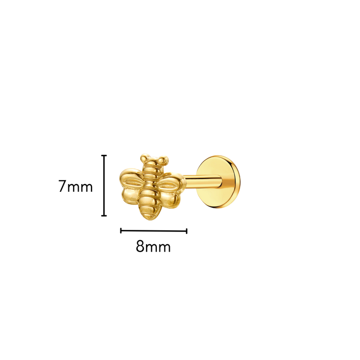 Bumblebee Flat Back Stud