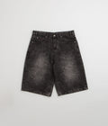 Butter Goods Distressed Big Denim Shorts - Gun Metal