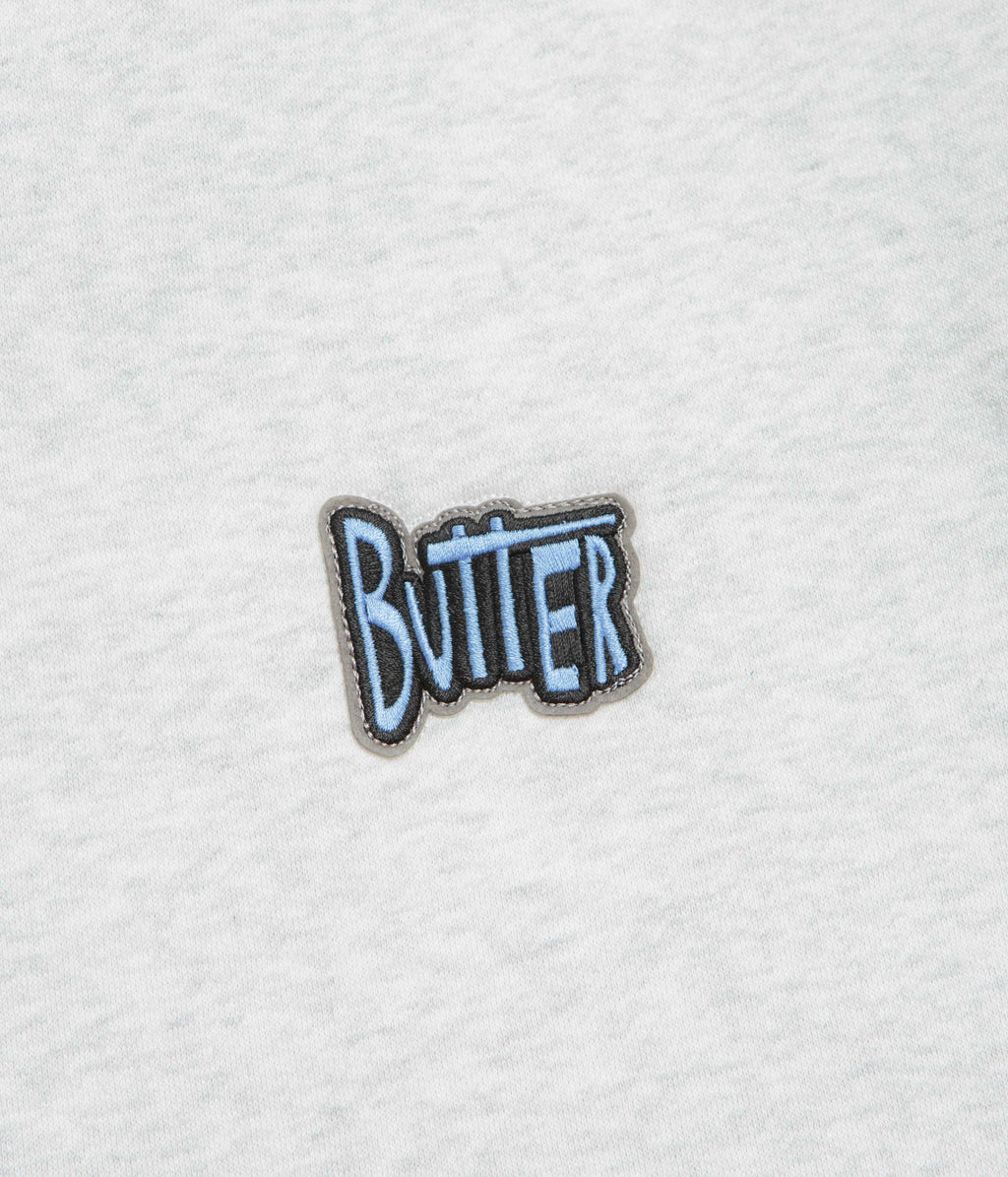 Butter Goods Pile Lined Zip-Thru Hoodie - Ash