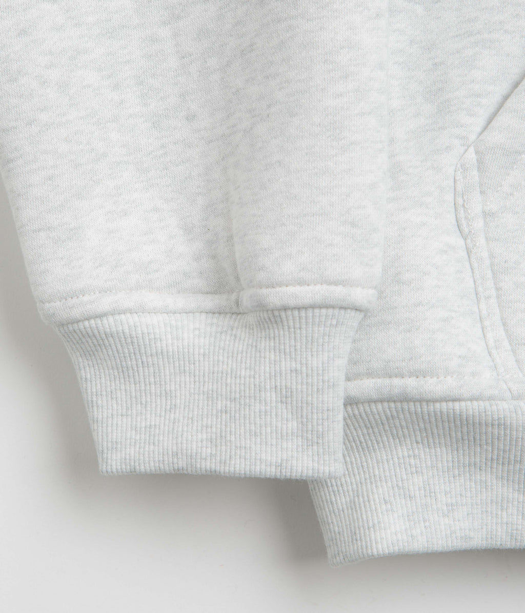 Butter Goods Pile Lined Zip-Thru Hoodie - Ash