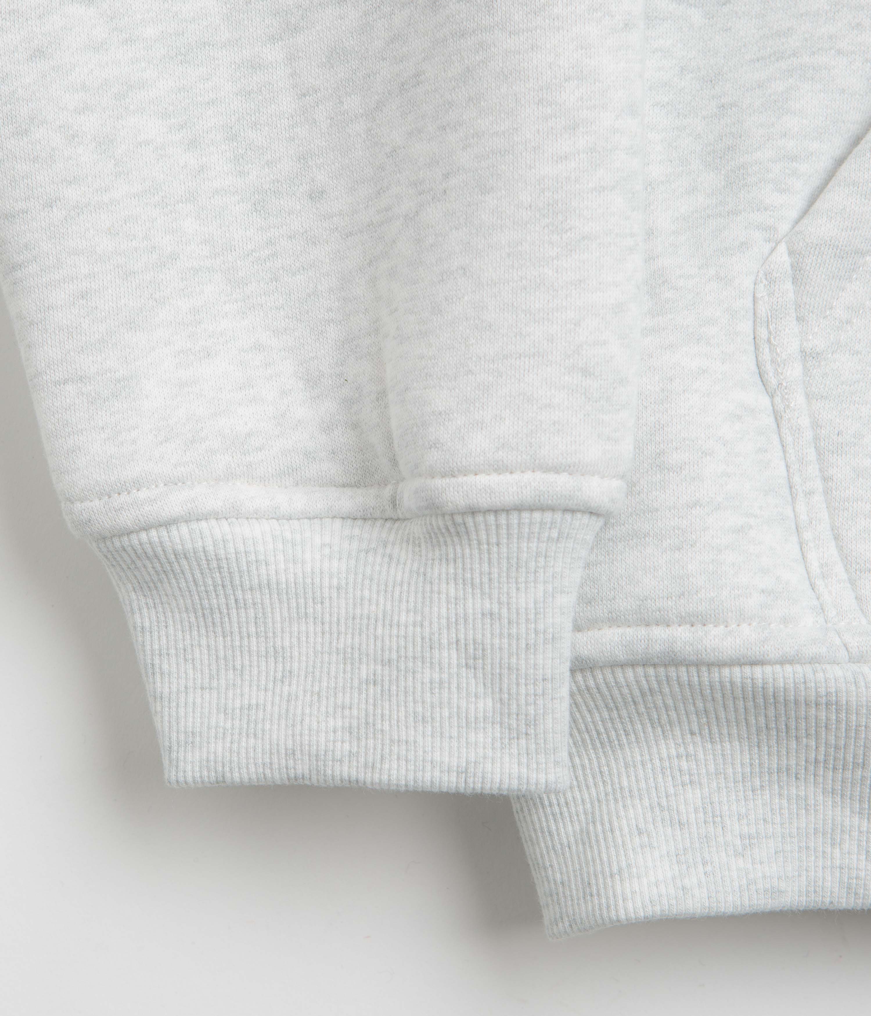 Butter Goods Pile Lined Zip-Thru Hoodie - Ash