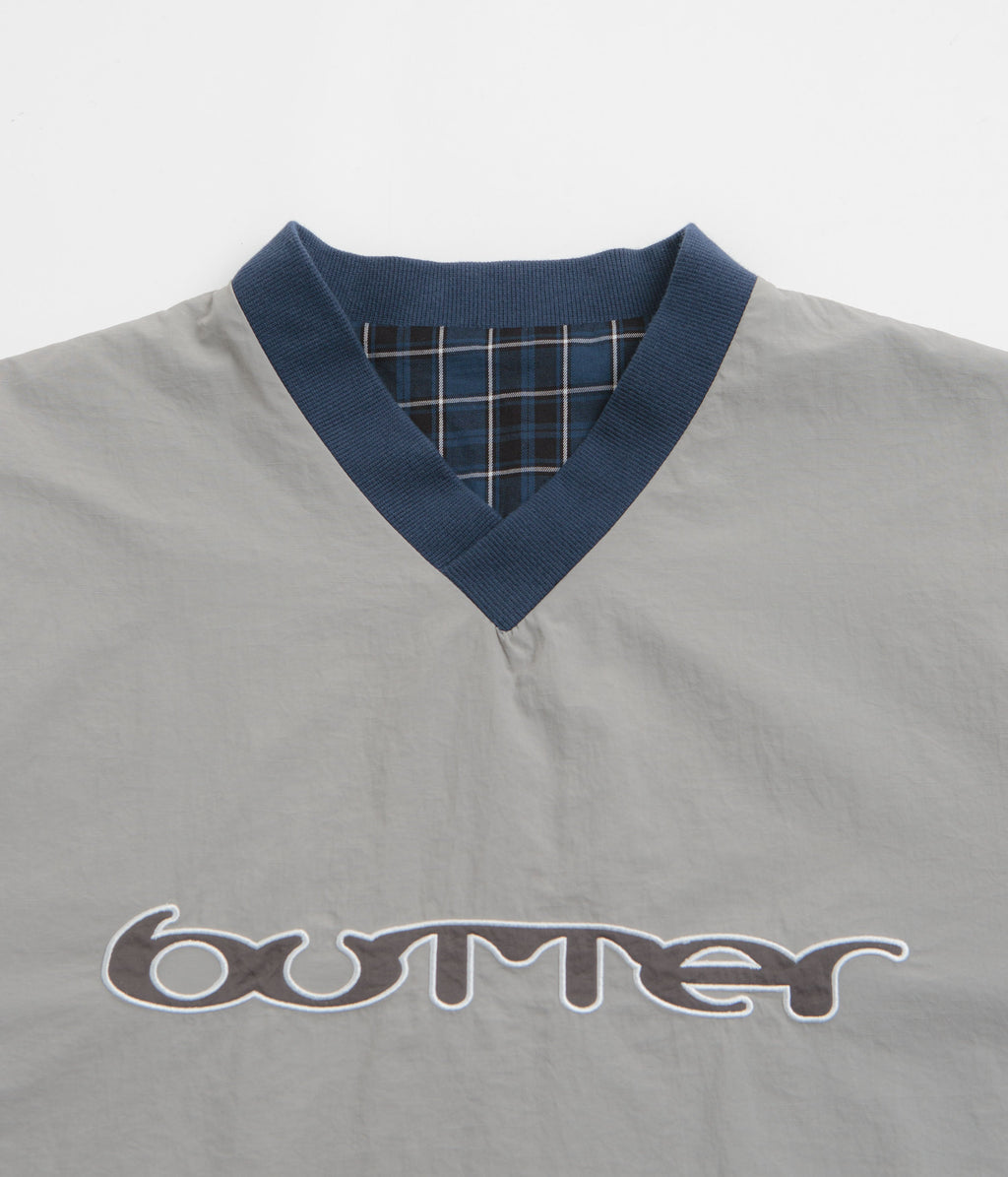 Butter Goods Reversible Dugout Pullover Jacket - Grey / Navy
