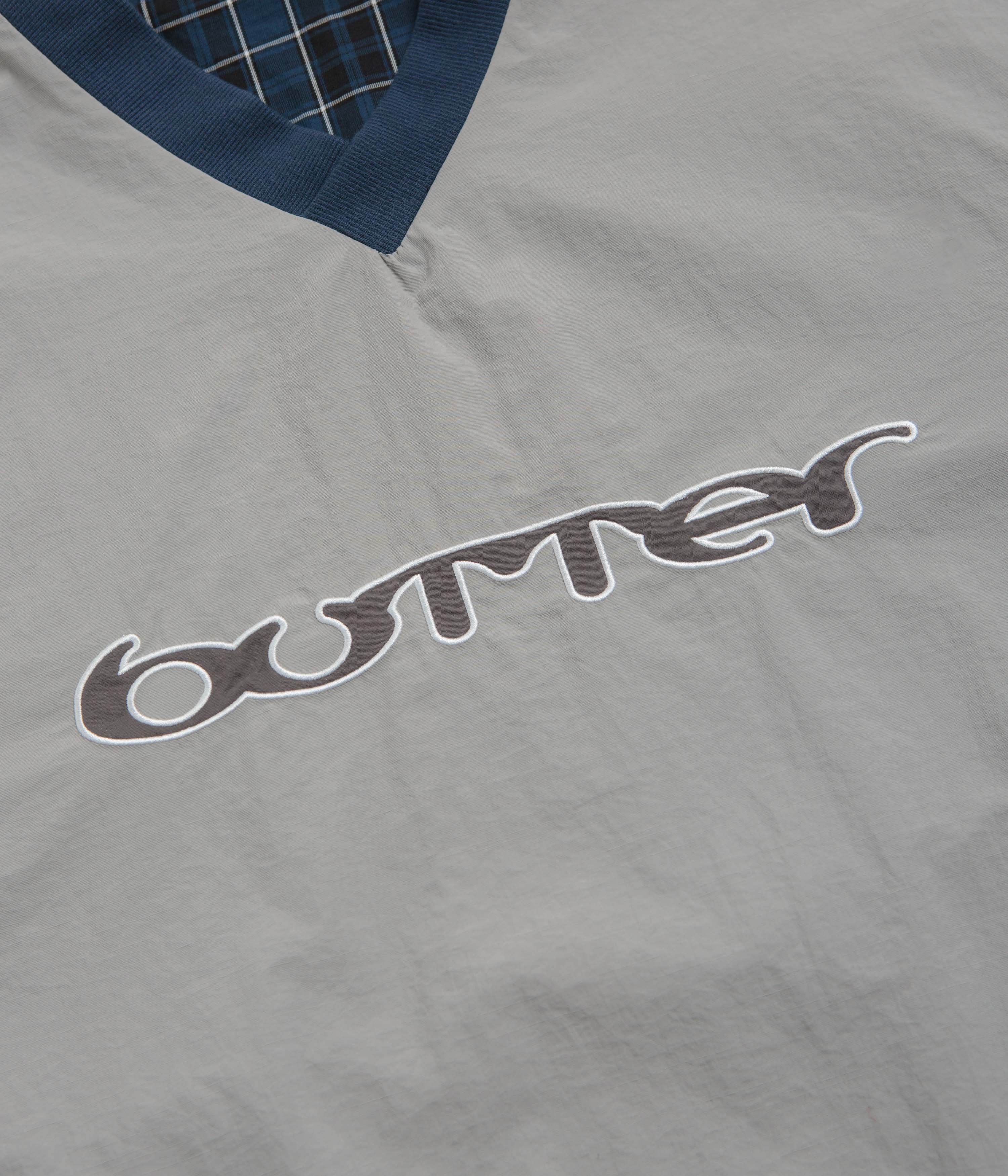 Butter Goods Reversible Dugout Pullover Jacket - Grey / Navy