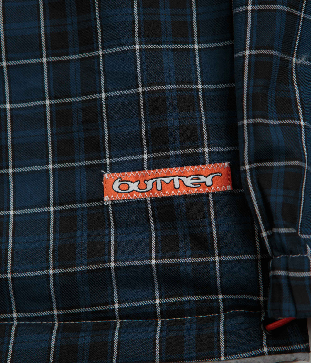 Butter Goods Reversible Dugout Pullover Jacket - Grey / Navy