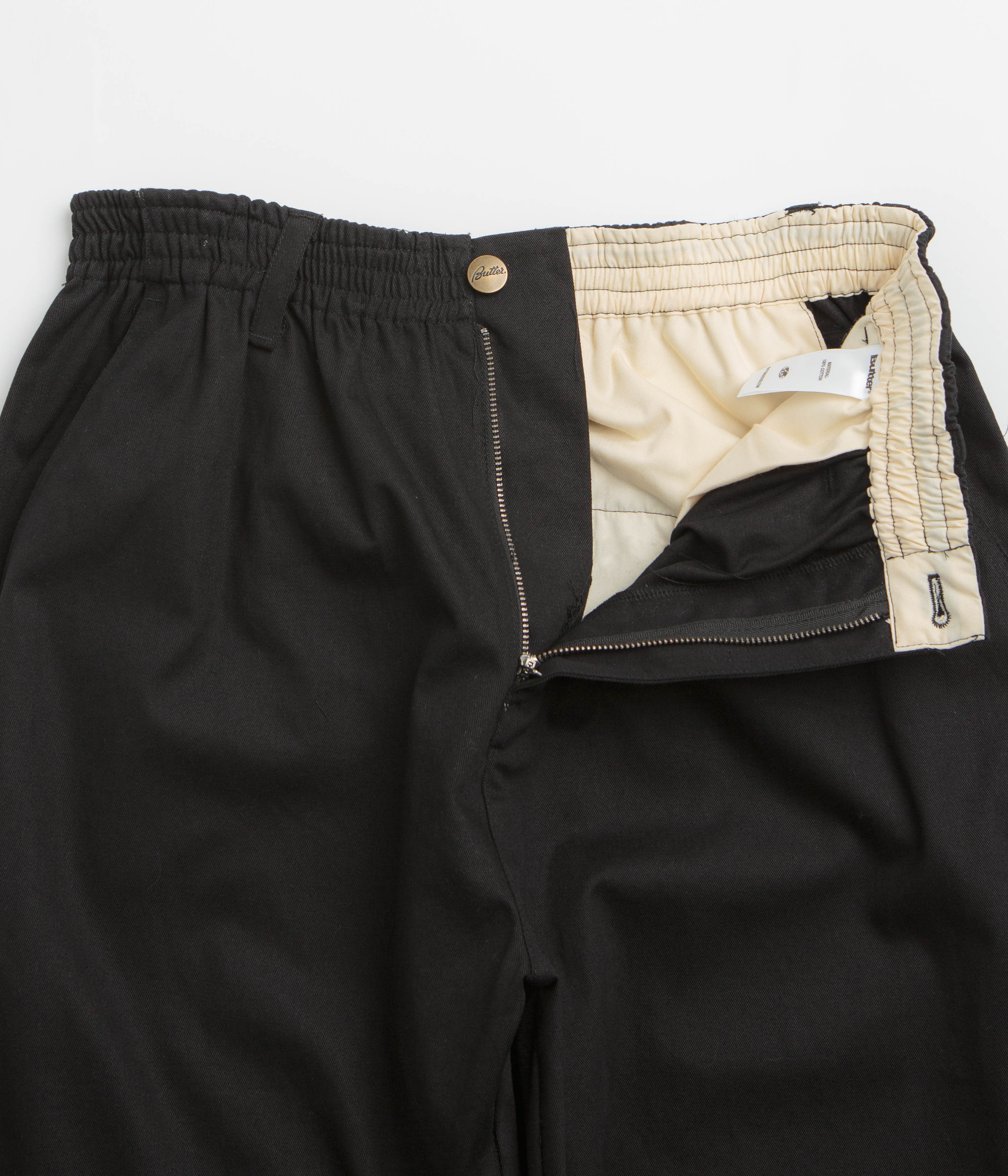 Butter Goods Wide Leg Pants - Black / Black