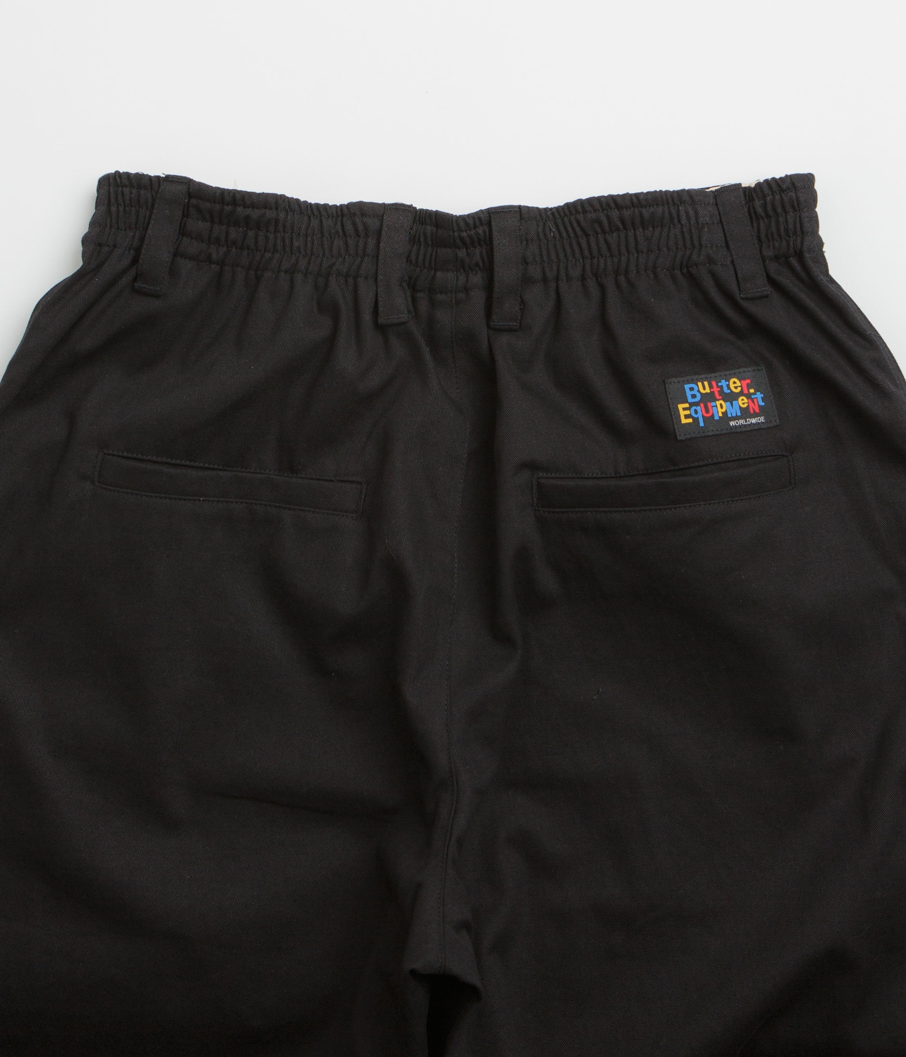Butter Goods Wide Leg Pants - Black / Black